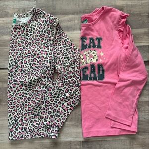 Wonder Nation Pink Long Sleeve Tee Set